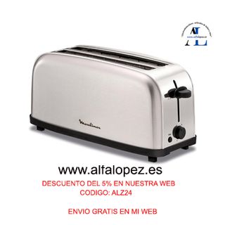 Tostador Acero Inox. Moulinex Classic LS330D