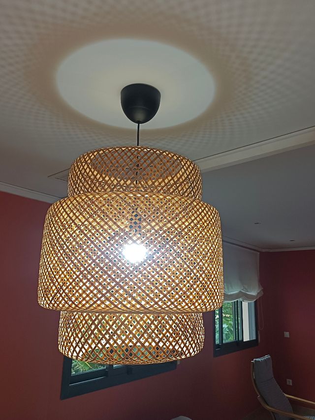 Lámpara techo bambú - Beige