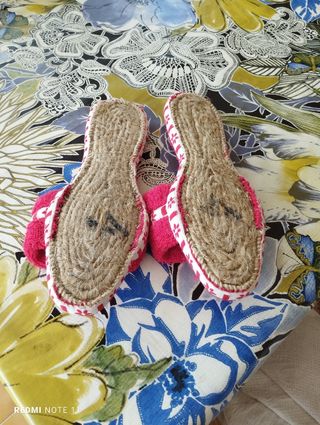 Zapatillas de ducha rosa
