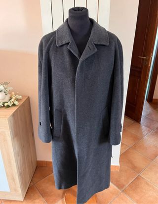 Cappotto grigio lana e cashmere tg 48