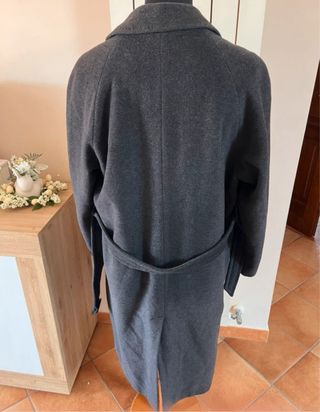 Cappotto grigio lana e cashmere tg 48
