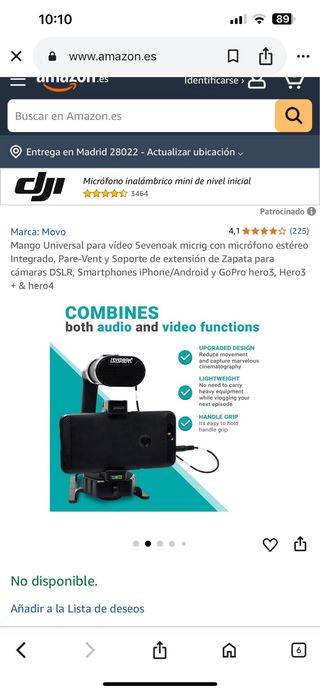 Micro Maovo Sevenoak: Vídeo & Audio