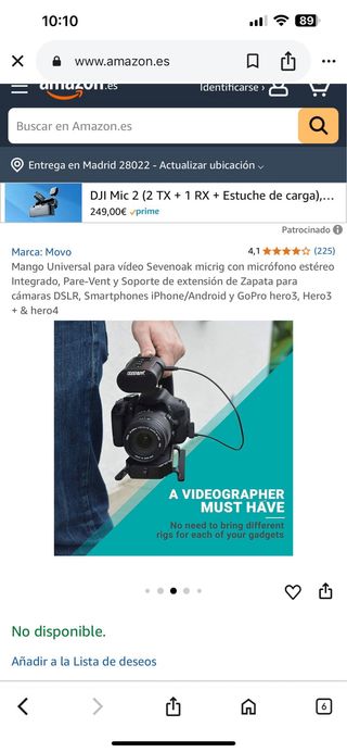 Micro Maovo Sevenoak: Vídeo & Audio