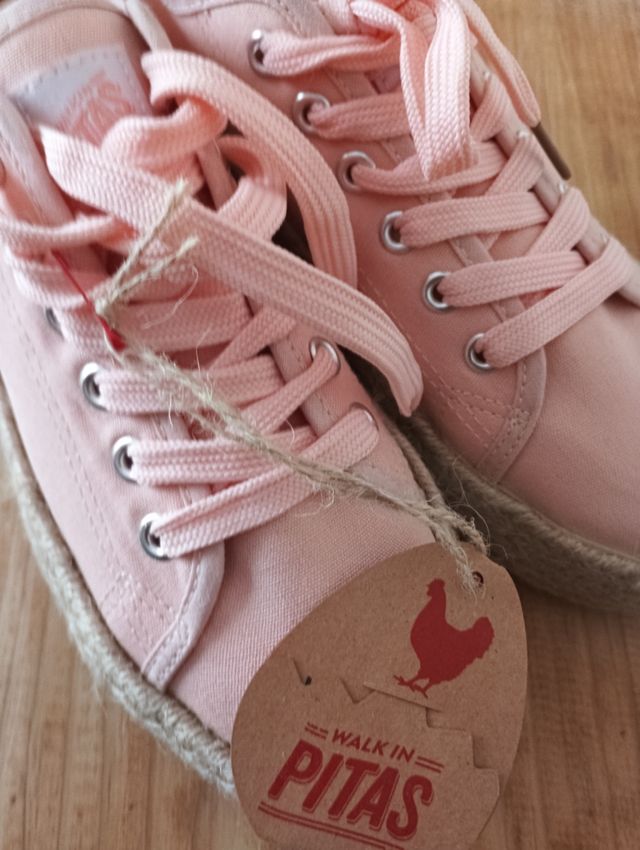 Zapatillas Pitas Rosa -nuevas con etiqueta