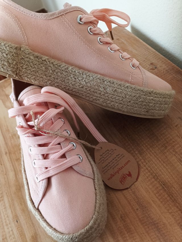 Zapatillas Pitas Rosa -nuevas con etiqueta