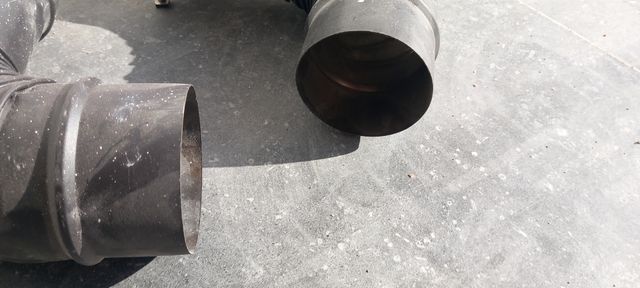 Gomito camino per stufe a pellet - metallo 8cm