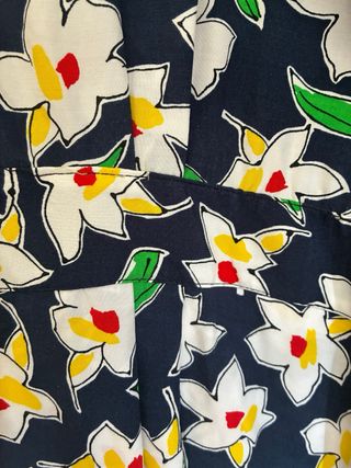 Chaqueta - blusa Mary West - Flores Azul