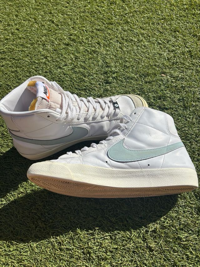 Nike Blazer Mid '77 - Bianca e verde acqua