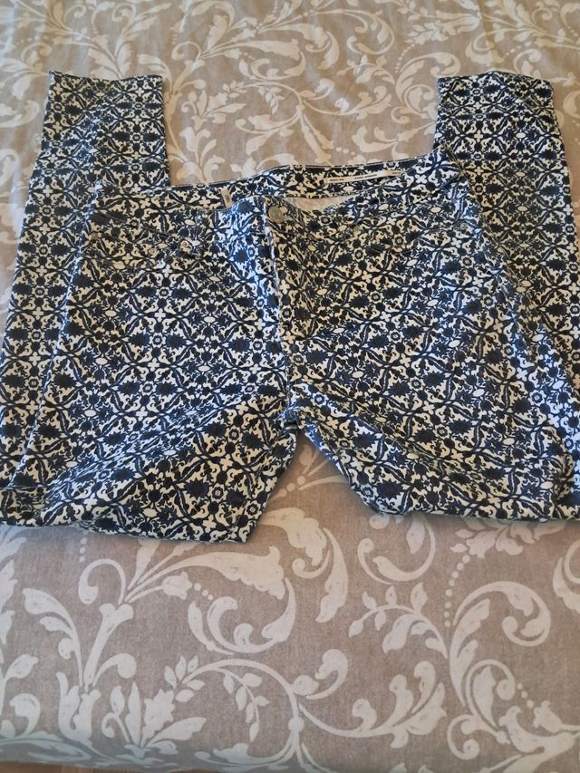 Pantalones Zara estampados elásticos.Qudan genial.