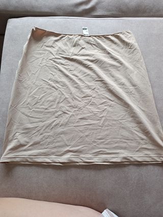 Falda deslizante beige - talla L