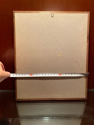 Espejo antiguo con marco de madera