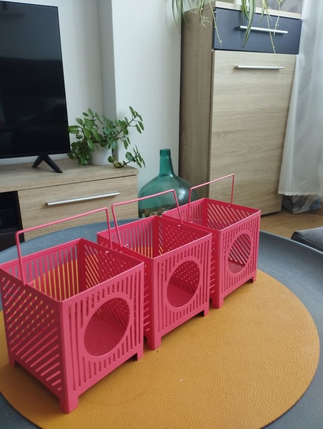 Faroles metálicos Ikea (3 unidades)