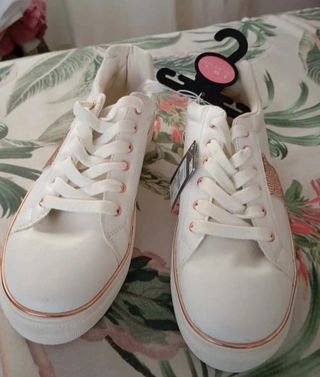 Zapatillas blancas mujer talla 40