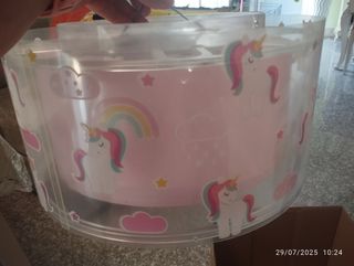 Lámpara infantil unicornios