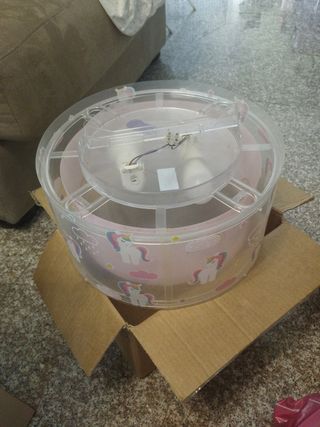Lámpara infantil unicornios