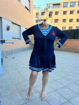Vestido marinero azul