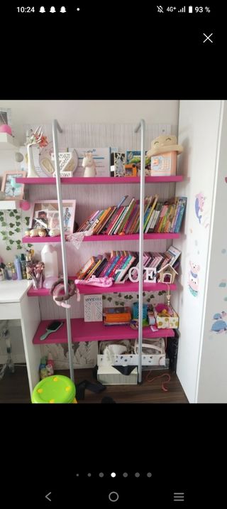 Estantería juvenil rosa