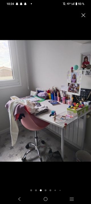 Escritorio blanco infantil