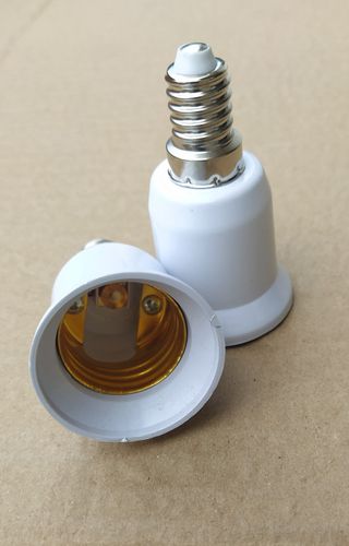 2 Adaptadores E14-E27 para lâmpadas