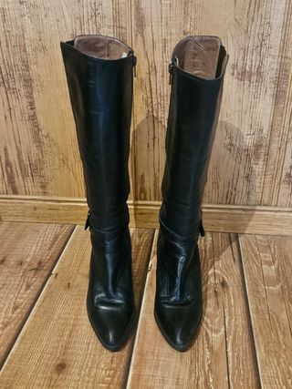 Botas altas negras mujer