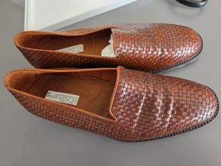 Calzature Scafora artigianali in pelle intrecciata
