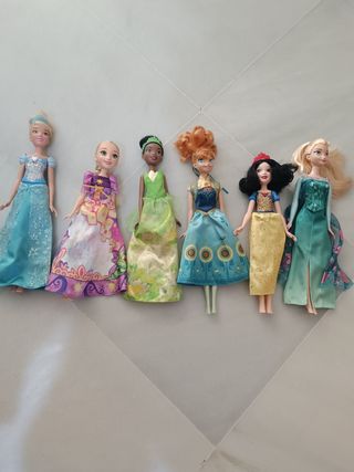 6 Muñecas Princesas Disney