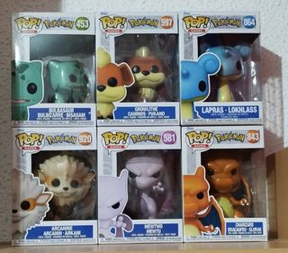 Pack de 6 funko pop de pokemon