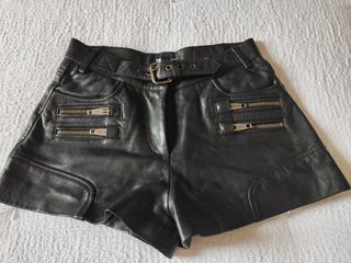 Short piel negro - Talla 0