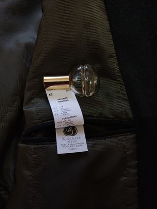 Abrigo lana hombre L - Verde oscuro