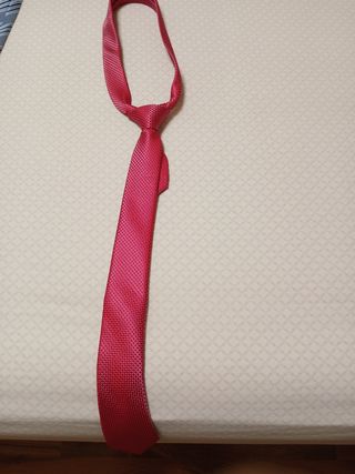 5 Corbatas - Rojo, Negro, Rosa, Verde azulado