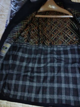 Abrigo lana caballero negro - talla M
