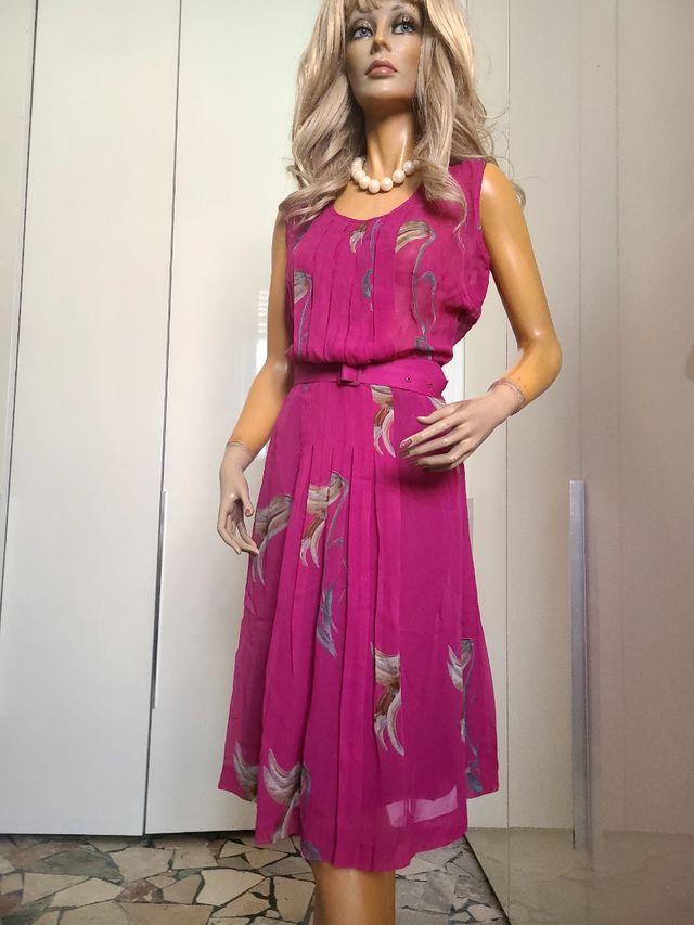 Abito vintage rosa cerimonia