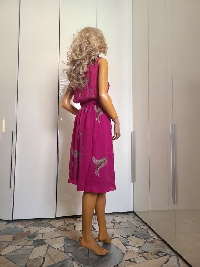 Abito vintage rosa cerimonia