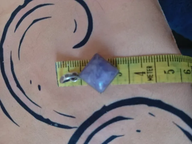Colgante Charoita maestra(urge)Morada de plata ley