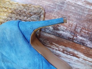 Stivali scamosciati blu tg 37