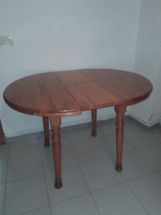 Mesa oval extensible madera