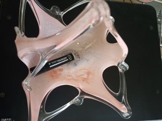 Centrotavola Vetro Rosa