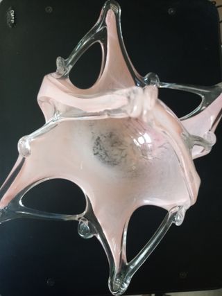 Centrotavola Vetro Rosa