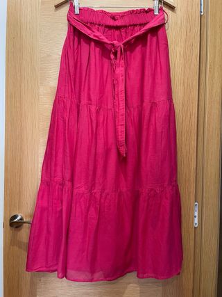Falda Mango Fucsia - Talla M