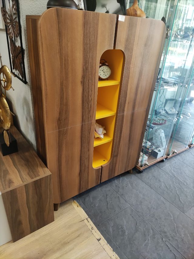 Mueble almacenaje madera - amarillo  Nuevo