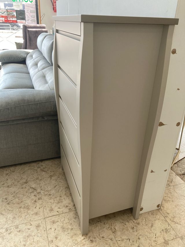 Cómoda 5 cajones - Beige