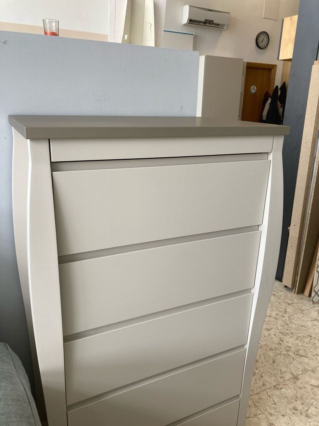 Cómoda 5 cajones - Beige