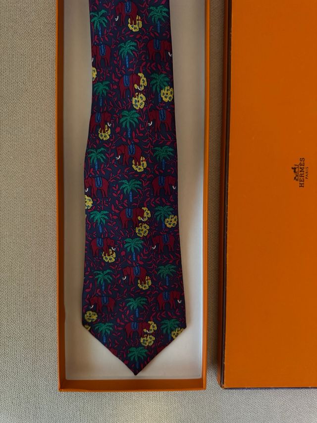 Corbata Hermes Elefante