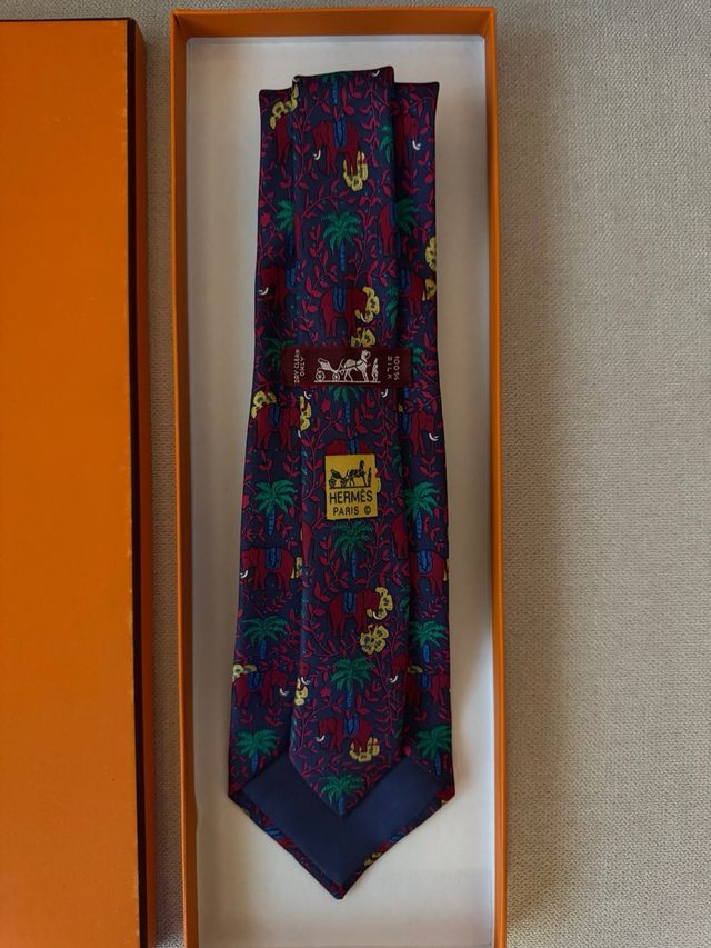 Corbata Hermes Elefante