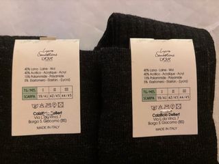 2 Paia Calze Nuove Riposanti UNISEX MADE IN ITALY 