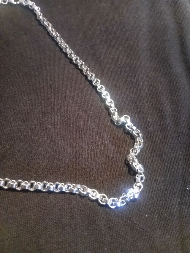 Cadena oro blanco 18k