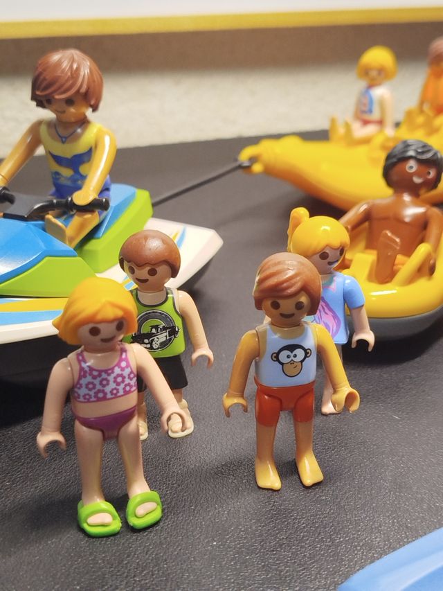 Playmobil: Lancha a motor y motos acuáticas.