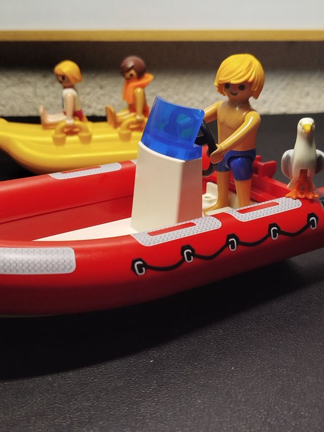 Playmobil: Lancha a motor y motos acuáticas.