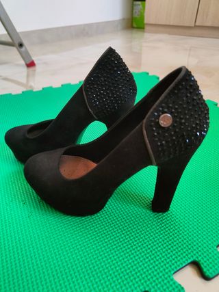 Zapatos Xti negros tacón - mujer