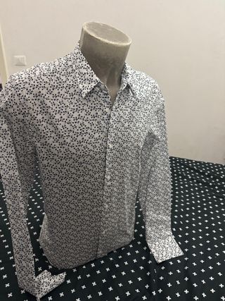 Camicia Antony Morato M - bianca e blu